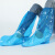 莱文格（LEVENGER）漂流户外防水一次性鞋套 高筒雨天骑行防滑加长厚款一次性雨鞋套 薄款独立包装(一只价)(白色蓝色随机发) 常规
