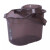 目可 拖地桶挤水桶墩布手压拧干桶拖把脱水桶（黑色水晶款/圆形提手/2个）