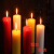 铸固 应急照明蜡烛 加粗家庭用停电照明无烟无味蜡烛长效燃烧 红色两个