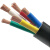 软电缆护套线RVV2 3 4 5芯4 6 10 16平方国标三相四线五线铜阻燃 3芯6平方1米