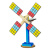 妙普乐太阳能大风车模型太阳能大风车风扇DIY科技小制作发明玩具手工拼 太阳能风扇散件+乳胶+双面胶+颜