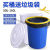 厨房垃圾桶大号带盖商用容量加厚公共户外环卫塑料工业圆形桶 160L蓝色无盖送袋子