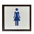 嘉易源（JIAYIYUAN）卫生间牌子厕所牌子女铝型材30cm*25cm企业定制
