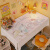 玉桂狗卡通日式防水免洗耐脏书桌布家用长方形餐桌布儿童房桌垫 1717E 6090cm(多功盖布)
