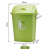 摇盖垃圾桶大容量30L40L60L户外物业带盖厨房商用家用特大号教室 加厚65L绿色有盖椭圆形