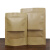坚果茶叶干货包装袋加厚封口袋自立拉链袋自封袋分装袋牛皮纸袋磨 开窗袋 20x30+5cm(30个)