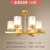 北原野子北欧风格灯具美式铁艺客厅吊灯现代简约卧室灯创意时尚餐厅灯