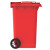 竖文社 新国标大号分类环卫垃圾桶户外带盖垃圾桶 240L红色