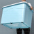 军澜  80L蓝色 透明收纳箱玩具杂物收纳盒衣服整理盒塑料带轮