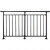 美克杰加厚阳台护栏楼梯扶手露台围栏楼顶防护栏走廊扶手安全隔离铁栏杆 黑色款(加厚) 0.6米高(一米长)