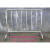304不锈钢铁马护栏围隔离万达超市地铁高铁学校安全双面定制logo 201（3822圆管）12米15米