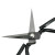 海斯迪克 工业剪刀 黑塑柄碳钢皮革剪刀包装裁剪刀 不锈钢尖头剪子 菜刀 A3(3个起订) HK-677