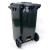 冰禹 BY-6261 户外厂房垃圾桶 大号特厚挂车桶 塑料分类垃圾箱 蓝色 可回收物 加厚120L 上海分类垃圾桶