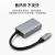 迷你MiniDP雷电接口转hdmi转接线适用于MacBook air微软surface 雷电3Type-C接口黑灰色4K版升级