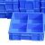 金诗洛 零件盒分格箱 530二格箱#590*385*145 加厚多隔塑料收纳盒工具物料分类盒周转箱 JCW8