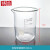 铸固 玻璃烧杯 耐高温量杯实验器材化学低型烧杯  低型烧杯200ml
