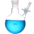 具支球形反应瓶收集瓶四氟阀门100/500/250/1000mlschlenk反应管 250ml-19/26(具支球形反应瓶)