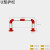 仁聚益定制适用u型钢管护栏挡车防撞栏道路隔离栏加油站岛M型防护栏加厚隔离立柱 U型76* *500*600*1.2黑底黄膜