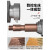 气保焊导电嘴二保焊焊机配件大全焊枪0.8导电咀保护咀1.0/1.2 M6X45x1.2(精车 8.8粗）10个