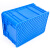 海斯迪克 HKCL-638 五金零件盒工具盒 塑料周转箱物料螺丝收纳盒 3号加高520*350*285m蓝