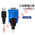Z-TEK力特工业级USB转rs232串口线db9针COM口公头PL23032F 蓝色 0.5m