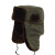 希万辉 男士冬季加厚棉帽户外劳保防寒棉帽老头帽 绿色 XL（60cm以上）