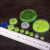 贝玛伦万向水平仪水平泡圆形水平珠带刻度绿红外线激光高精度工 Φ13.8x8绿（3个）
