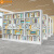 家惠优选书架钢制落地家用书柜图书馆学校档案架 宽1.5米高2米组合架