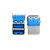 双层USB2.0+3.0母座AF插板弯脚G款USB连接器主板插座量大价优定制