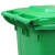 益美得 YJX1 加厚可挂车户外垃圾桶120L大号环卫酒店物业垃圾箱果皮桶带轮 绿色