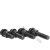 ONEVAN发黑8.8级外六角螺丝带垫片 M18*30(10套) 螺栓螺母平垫弹垫四件套组合