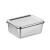 304不锈钢食品留样盒幼儿园学校留样盒食堂厨房留菜盒带盖正方形 201【8.5cm留样碗】