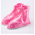 工厂店景区旅游户外徒步女式珠光PVC 带防雨层 防雨防污鞋套 蓝色M