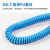 LISM有线手环去除人体静电工厂车间电子维修无线手腕释放器 PVC蓝色有线手环(20个装)