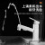摩豪（Mohao）全铜抽拉式水龙头冷热家用卫生间台上盆洗脸盆洗手池面盆龙头白色 【白色】方形标准款(可旋转)