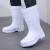 EVA泡沫白色水靴超轻防滑防水耐磨高筒棉男女厂水鞋轻便水靴冷库水产 EVA泡沫靴（单白色） 43码