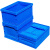 可折叠周转箱物流储物带盖塑料收纳箱子加厚新料五金工具箱汽车箱 3001-3005盖子-蓝色 全新料折叠箱