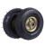 安英卡尔  橡胶轮充气轮脚 加厚橡胶脚轮耐磨轮胎 轮毂颜色随机发 10寸(250mm+6204轴承)