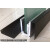 伯朗格定制无框阳台玻璃护栏现代简约室内铝合金楼梯扶手玻璃固定u型槽 铝材U槽一条1米(烤漆黑色装饰盖