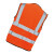 安大叔A708反光背心针织布面料亮反光材料多口袋款交通警示建筑施工反光马甲荧光橙L