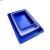 沪佳加厚塑料盒子长方形周转箱方盒胶盘塑料方盘胶盒周转盒零件盒 2#方盘蓝色560*370*80
