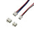 XH2.54公头带线+直（弯）针座端子连接器接插件0.3平方L=15CM 4P 单要公头带线15cm