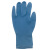 现货一次性乳胶检查手套蓝色耐穿刺耐磨工农业电子化工手套定制 蓝色 小号S 7天内发货