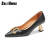 百丽驼美士BALOMMS4043大码鞋尖头高跟鞋女鞋韩版金属扣浅口单鞋女鞋 黑色 34