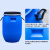 法兰桶加厚pe圆形方形立式桶化工桶发酵桶泔水桶大号密封桶 120升黑色特厚法兰桶