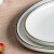CCKO陶瓷盘子金边大盘子蒸鱼盘子创意家用厨房盘碟餐具 13英寸椭圆鱼盘