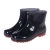 筑华工品 防水保暖低筒耐油耐酸耐磨雨鞋 雨靴男士黑色41 单位：双