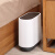 益美得 FW 2121  夹缝卫生间垃圾桶带盖厨房客厅创意有盖北欧厕所垃圾筒窄纸篓   10L灰色  