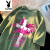 花花公子（PLAYBOY ESTABLISHED 1953）十字架水洗做旧短袖t恤男夏季潮牌美式复古衣服宽松大码重磅半袖 紫色 XL