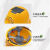 单电风扇太阳能可充电安全帽夏季遮阳防晒降温带照明风力调节头盔黄色-单风扇太阳能-标准+草帽檐+充 黄色-单风扇太阳能-增强版